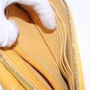 CHANEL COCO Mark Chain Shoulder Bag Patent leather Yellow Gold CC Auth 196819SAM-23