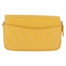 CHANEL COCO Mark Chain Shoulder Bag Patent leather Yellow Gold CC Auth 196819SAM-2
