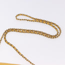 CHANEL COCO Mark Chain Shoulder Bag Patent leather Yellow Gold CC Auth 196819SAM-14