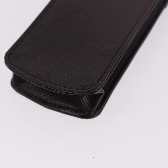 LOUIS VUITTON Taiga Dog Solo Pen Case Acajou LV Auth 196820A