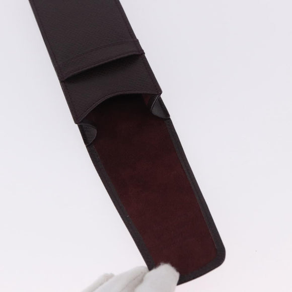 LOUIS VUITTON Taiga Dog Solo Pen Case Acajou LV Auth 196820A