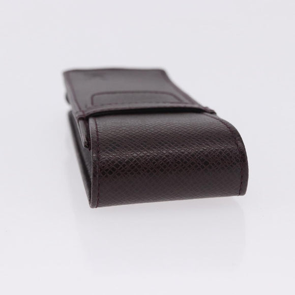 LOUIS VUITTON Taiga Dog Solo Pen Case Acajou LV Auth 196820A
