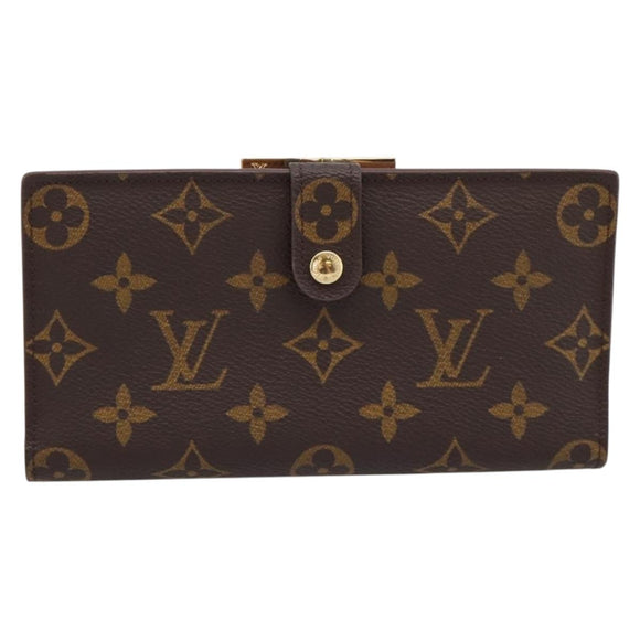 LOUIS VUITTON Monogram Continental Clutch Wallet T61217 LV Auth 196823A