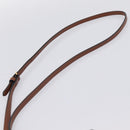 BURBERRY TB Monogram Coin Purse Shoulder Bag PVC Brown Gold Auth 196826V-8