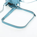 LOEWE Hammock Flower Hand Bag Leather Light Blue Auth 196827SAM-9