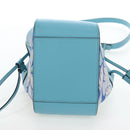 LOEWE Hammock Flower Hand Bag Leather Light Blue Auth 196827SAM-6