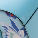 LOEWE Hammock Flower Hand Bag Leather Light Blue Auth 196827SAM-16