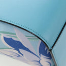 LOEWE Hammock Flower Hand Bag Leather Light Blue Auth 196827SAM-18