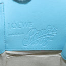 LOEWE Hammock Flower Hand Bag Leather Light Blue Auth 196827SAM-21