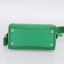 PRADA Hand Bag Nylon 2way Green Silver Auth 196830SAM-5