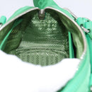 PRADA Hand Bag Nylon 2way Green Silver Auth 196830SAM-26