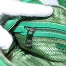 PRADA Hand Bag Nylon 2way Green Silver Auth 196830SAM-28