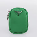 PRADA Hand Bag Nylon 2way Green Silver Auth 196830SAM-30