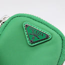 PRADA Hand Bag Nylon 2way Green Silver Auth 196830SAM-32