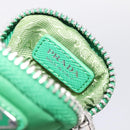 PRADA Hand Bag Nylon 2way Green Silver Auth 196830SAM-34