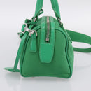 PRADA Hand Bag Nylon 2way Green Silver Auth 196830SAM-4