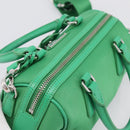 PRADA Hand Bag Nylon 2way Green Silver Auth 196830SAM-6