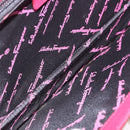 Salvatore Ferragamo Gancini Hand Bag Leather 2way Pink Silver Auth 196831V-19