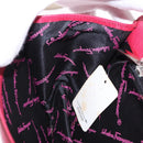 Salvatore Ferragamo Gancini Hand Bag Leather 2way Pink Silver Auth 196831V-21