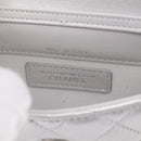 CHANEL Matelasse Chain Shoulder Bag Lamb Skin Navy CC Auth 196832SAM-17