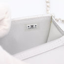 CHANEL Matelasse Chain Shoulder Bag Lamb Skin Navy CC Auth 196832SAM-12