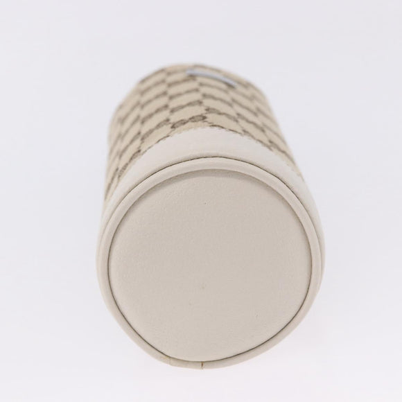 GUCCI GG Canvas Web Sherry Line Drink Holder Beige White Red 28691 Auth 196834A