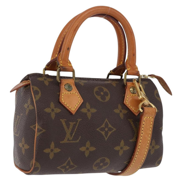 LOUIS VUITTON Monogram Mini Speedy Hand Bag M41534 LV Auth 196836V
