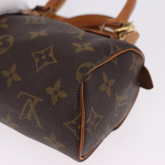 LOUIS VUITTON Monogram Mini Speedy Hand Bag M41534 LV Auth 196836V