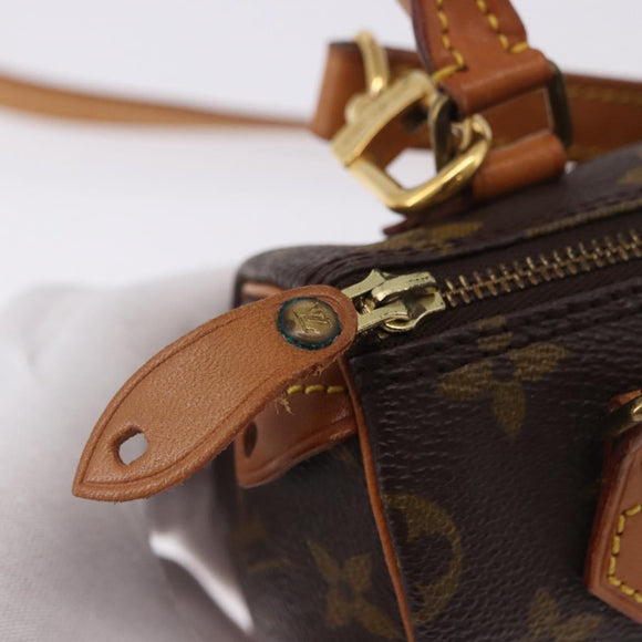 LOUIS VUITTON Monogram Mini Speedy Hand Bag M41534 LV Auth 196836V