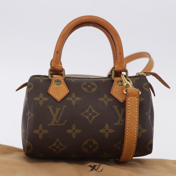 LOUIS VUITTON Monogram Mini Speedy Hand Bag M41534 LV Auth 196836V