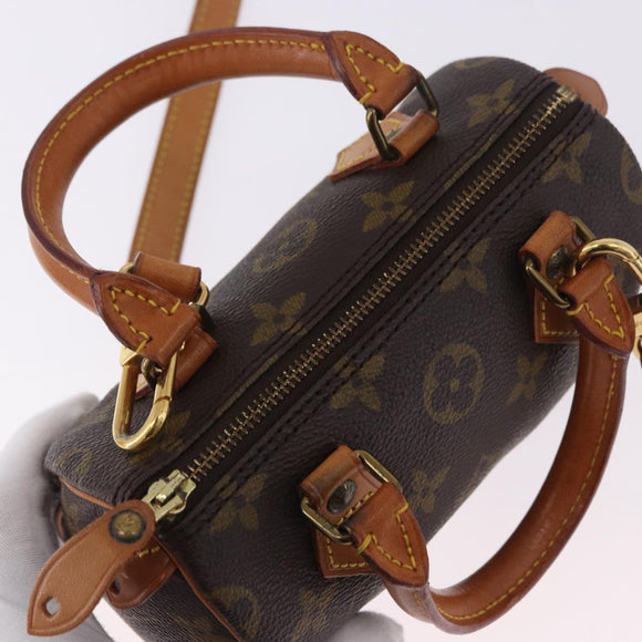 LOUIS VUITTON Monogram Mini Speedy Hand Bag M41534 LV Auth 196836V