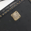 MCM Vicetos Logogram Mini Trunk PVC Leather 2way Black Gold Auth 196839A-17