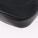 GUCCI Jackie Shoulder Bag Leather Black Silver 001 3306 2684 Auth 196840V-13