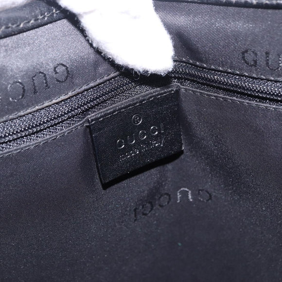 GUCCI Jackie Shoulder Bag Leather Black Silver 001 3306 2684 Auth 196840V