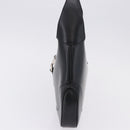 GUCCI Jackie Shoulder Bag Leather Black Silver 001 3306 2684 Auth 196840V-4