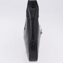 GUCCI Jackie Shoulder Bag Leather Black Silver 001 3306 2684 Auth 196840V-5