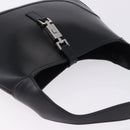 GUCCI Jackie Shoulder Bag Leather Black Silver 001 3306 2684 Auth 196840V-6