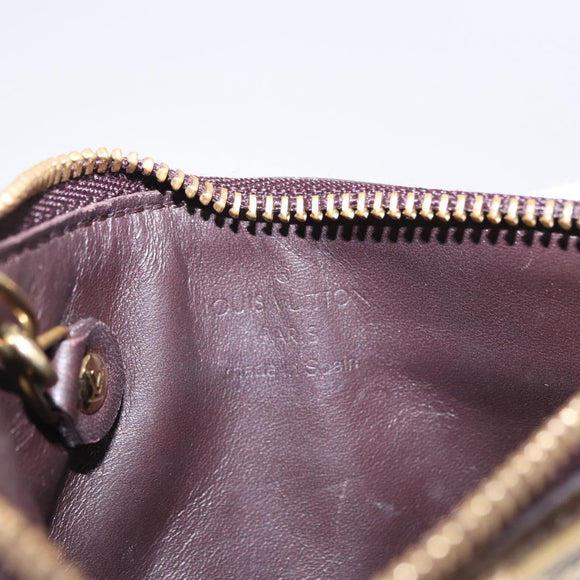 LOUIS VUITTON Monogram Vernis Pochette Cles NM Amarante M93557 Auth 196842A