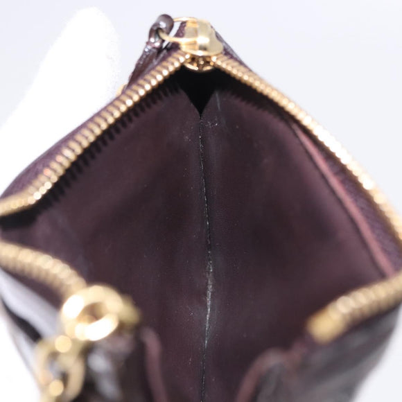 LOUIS VUITTON Monogram Vernis Pochette Cles NM Amarante M93557 Auth 196842A