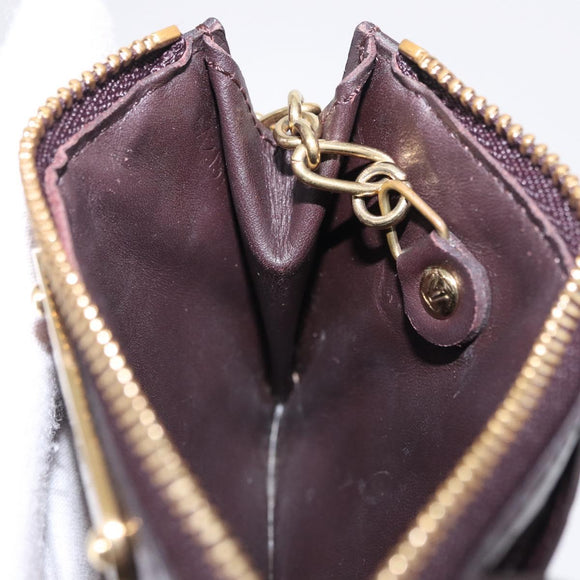 LOUIS VUITTON Monogram Vernis Pochette Cles NM Amarante M93557 Auth 196842A