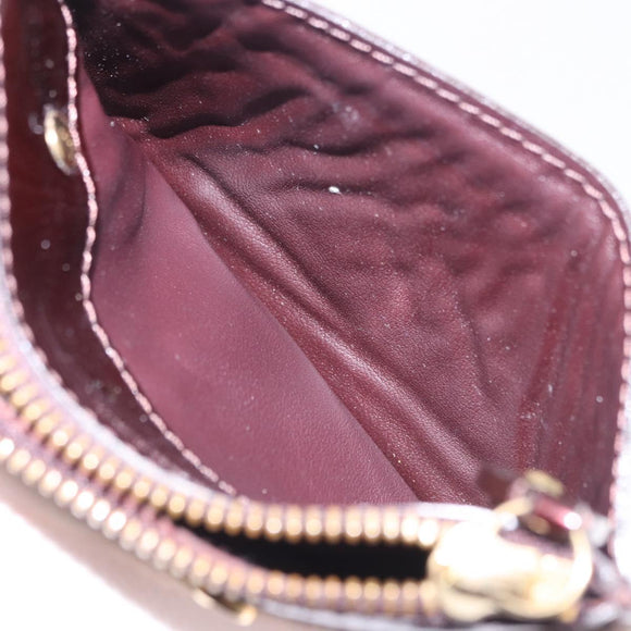LOUIS VUITTON Monogram Vernis Pochette Cles NM Amarante M93557 Auth 196842A