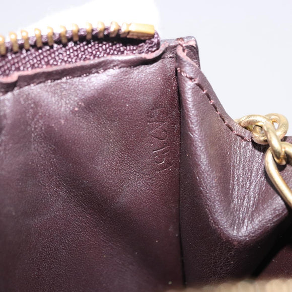 LOUIS VUITTON Monogram Vernis Pochette Cles NM Amarante M93557 Auth 196842A