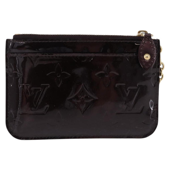 LOUIS VUITTON Monogram Vernis Pochette Cles NM Amarante M93557 Auth 196842A