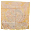 HERMES Carre 90 Scarf ""FEUX DU CIEL"" Silk Yellow Auth 196844M-15