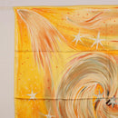 HERMES Carre 90 Scarf ""FEUX DU CIEL"" Silk Yellow Auth 196844M-2