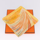 HERMES Carre 90 Scarf ""FEUX DU CIEL"" Silk Yellow Auth 196844M-12