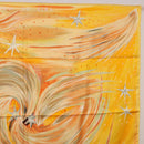 HERMES Carre 90 Scarf ""FEUX DU CIEL"" Silk Yellow Auth 196844M-4