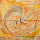 HERMES Carre 90 Scarf ""FEUX DU CIEL"" Silk Yellow Auth 196844M-6