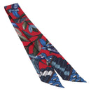 HERMES Twilly Scarf Silk Red Blue Auth 196847M-2