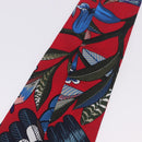 HERMES Twilly Scarf Silk Red Blue Auth 196847M-8